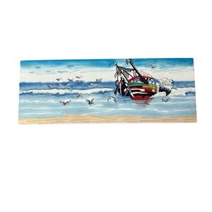 Colorful Shipwreck Beach Art